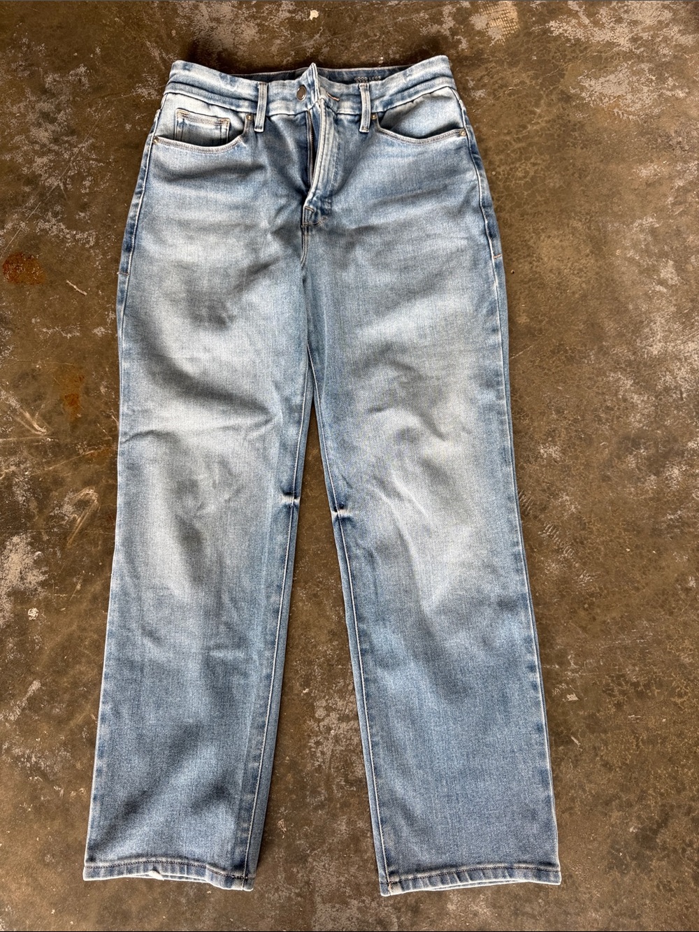 Light Blue Good American Women's Straight-Leg Jeans - Classic Everyday Fit
